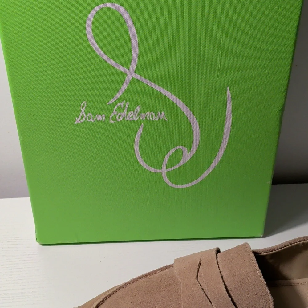 Sam Edelman 8 NIB Suede Loafer Taupe - Picture 3 of 8